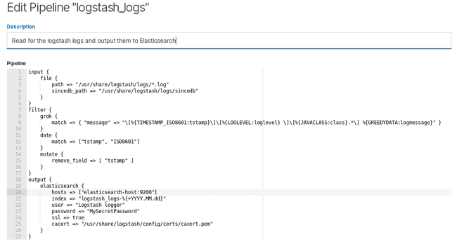 L'interface de gestion de pipeline