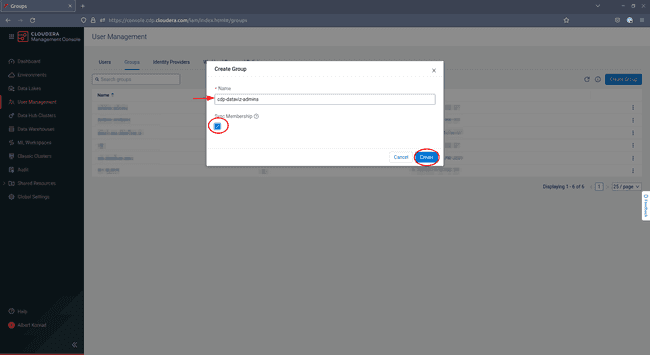 CDP: Configure Data Viz Admin Group