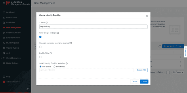 Register Keycloak as IdP