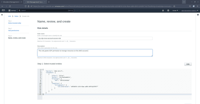 AWS IAM: Création du rôle