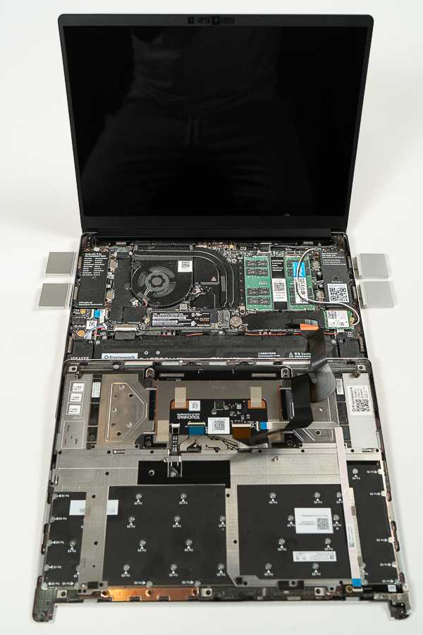 Framework Laptop motherboard and expansion cards