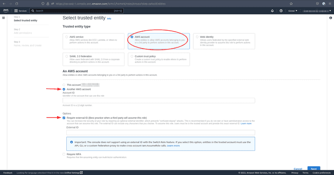 AWS IAM : Création du rôle