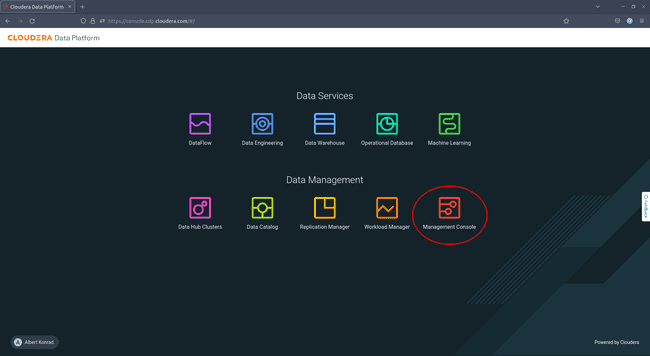 CDP: Navigate to Management Console