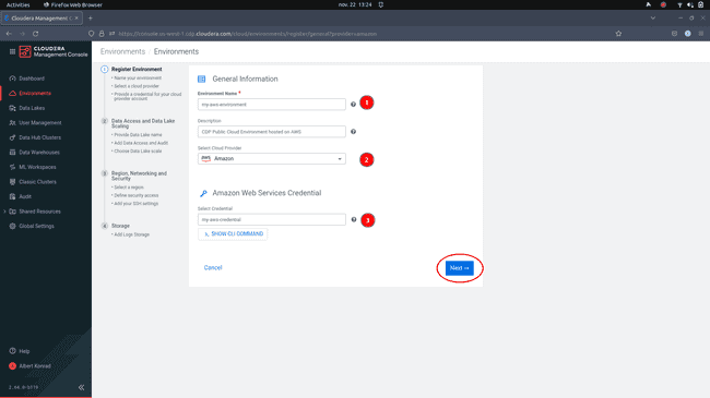 CDP: Register Environment