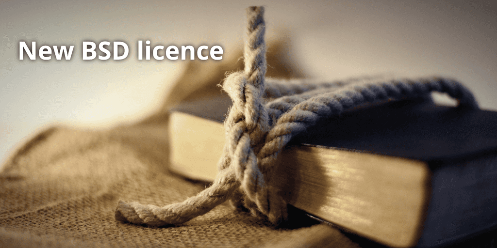 About the new BSD license and its difference with other BSD licenses