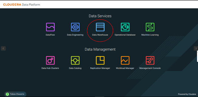 Navigate to Data Warehouse