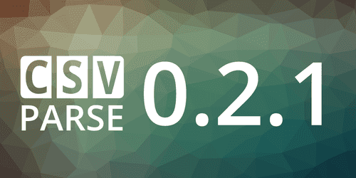 Node CSV version 0.2.1