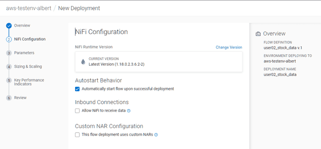 Configure a deployment