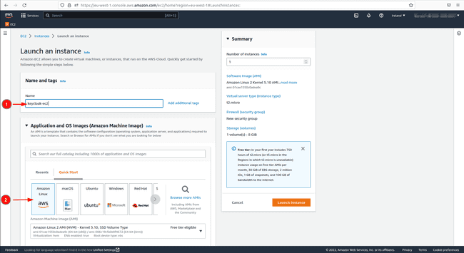 EC2 launch instance