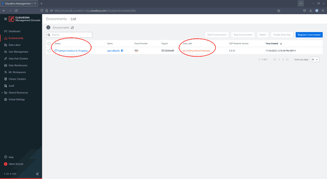 CDP: Monitor Environment Status