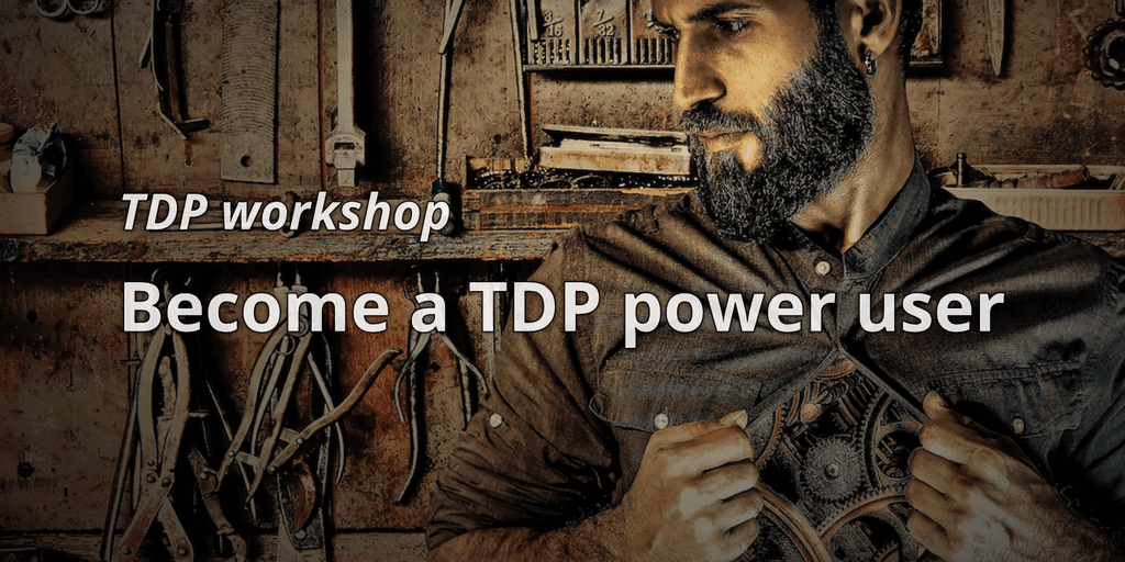 TDP Workshop : devenir un power-user de TDP depuis son terminal