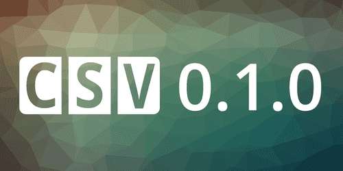 Node CSV version 0.1 and future developments